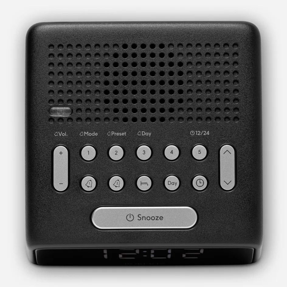 Roberts Radio Clock Radio FM - Black thumbnail image