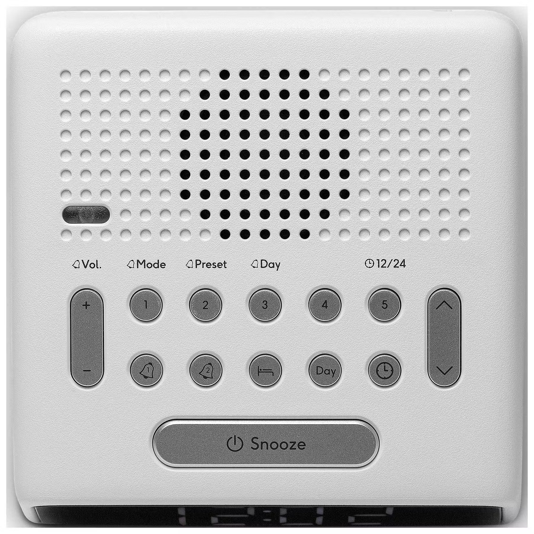 Roberts Radio Clock Radio FM - White thumbnail image
