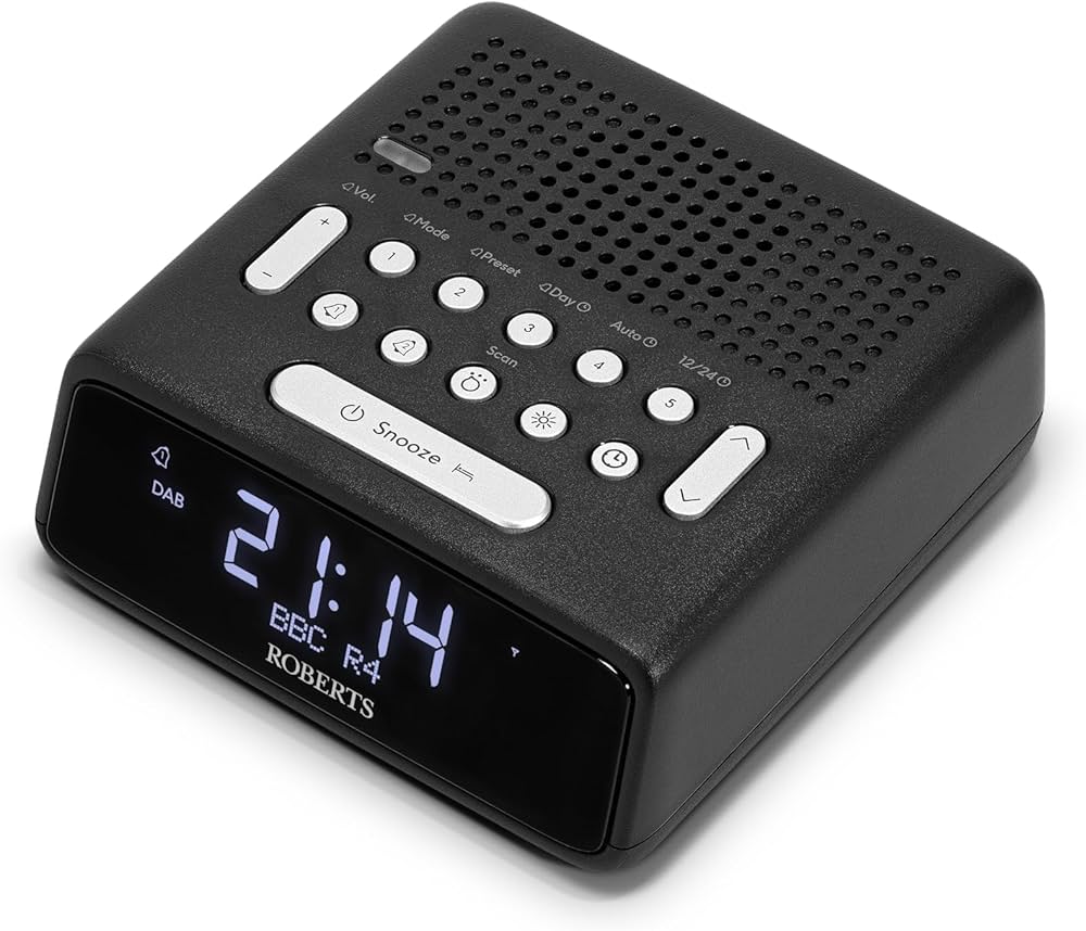 Roberts Radio Ortus DAB Alarm Clock Radio - Black thumbnail image