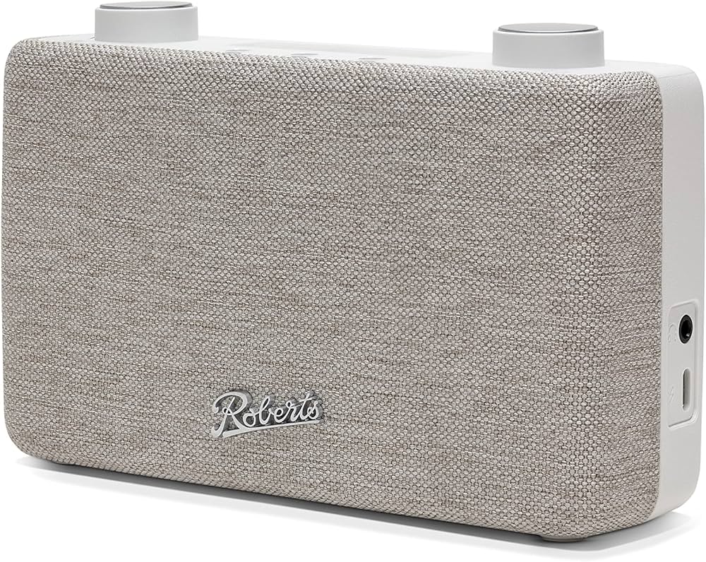 Roberts Radio A Sleek, Compact & And Portable DAB/FM Radio - White thumbnail image