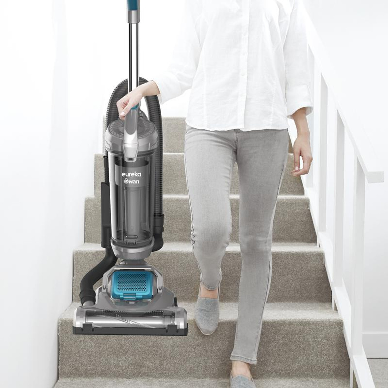 Swan Power Turbo Pet Extend Upright Vacuum - Silver Blue thumbnail image