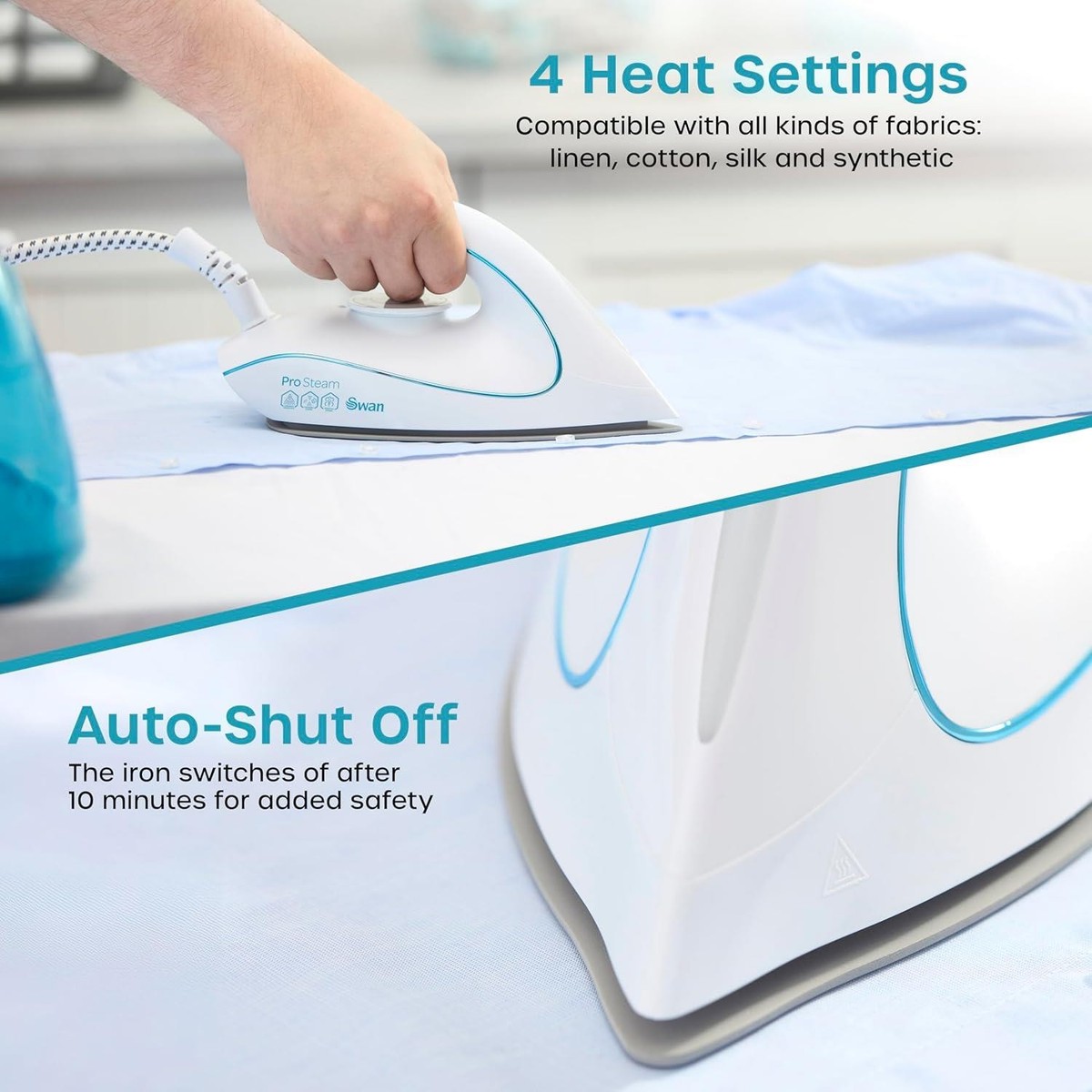 Swan 2400W Steam Generation Iron - Blue thumbnail image