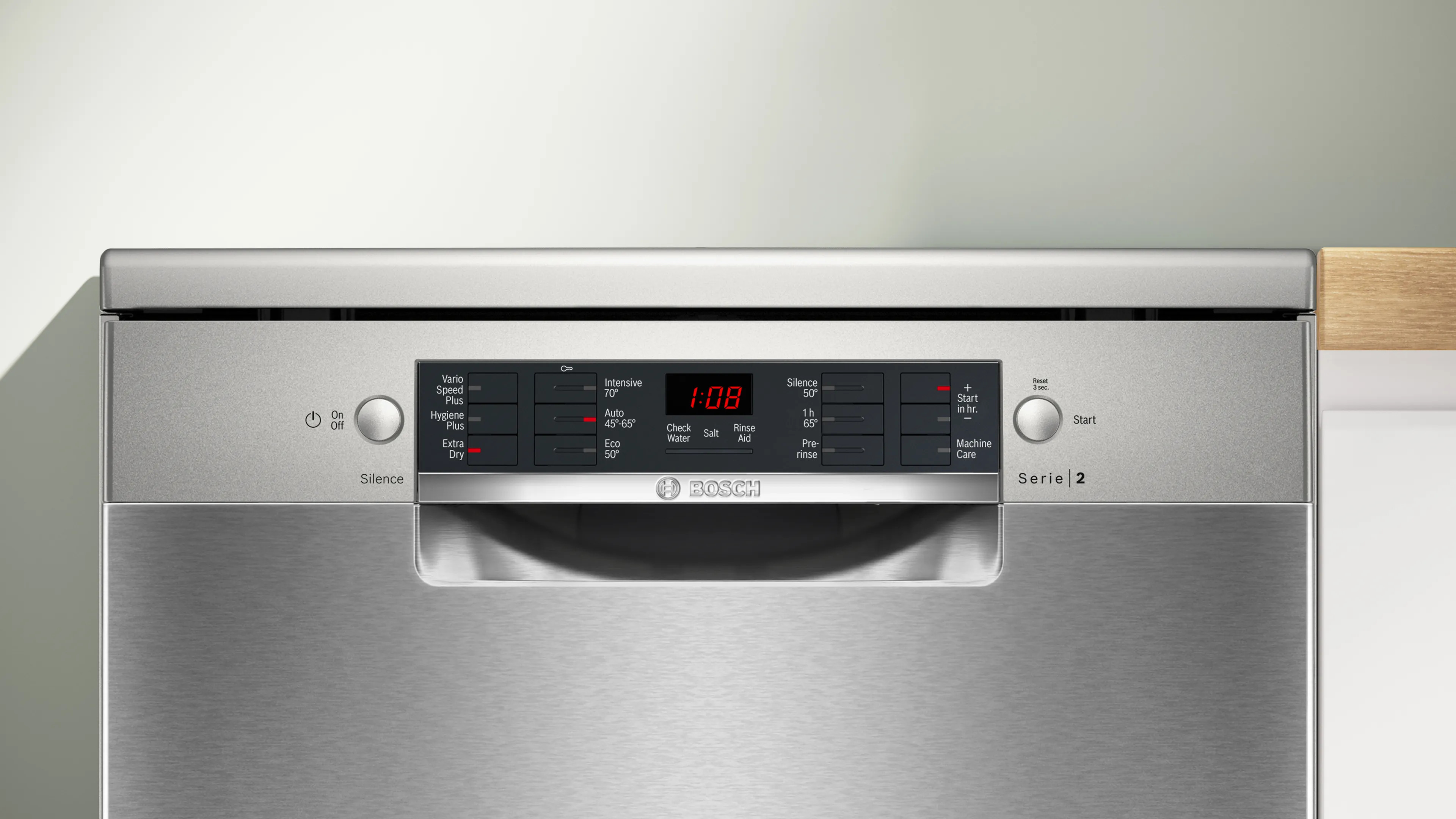 Bosch 12 Place Full Size Dishwasher - Silver thumbnail image