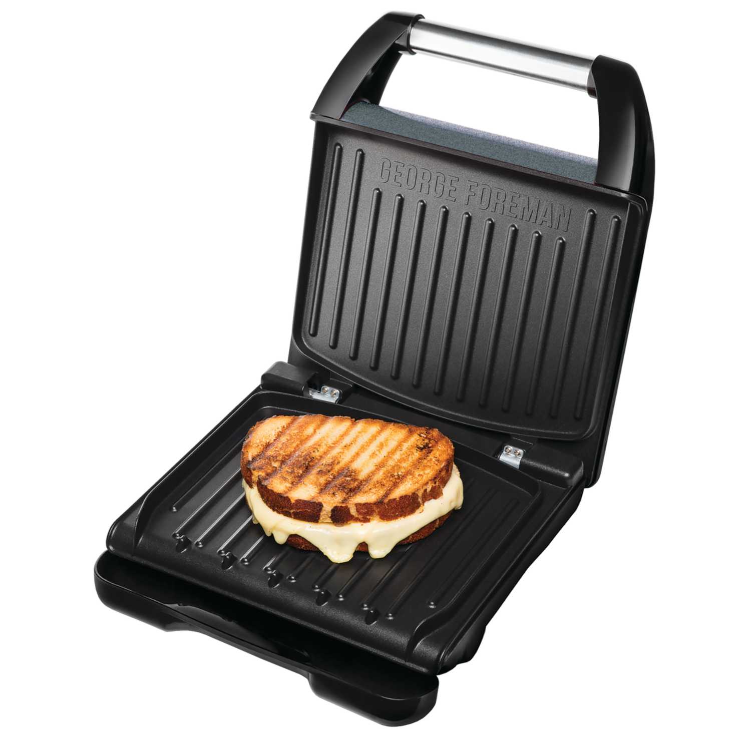 George Foreman Small Steel Grill (grey) thumbnail image