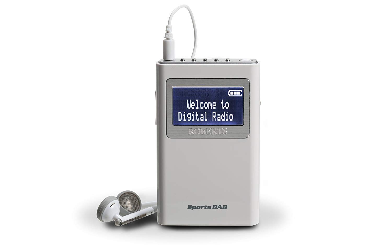 Roberts Radio Pocket Digital Fm Radio (white) thumbnail image
