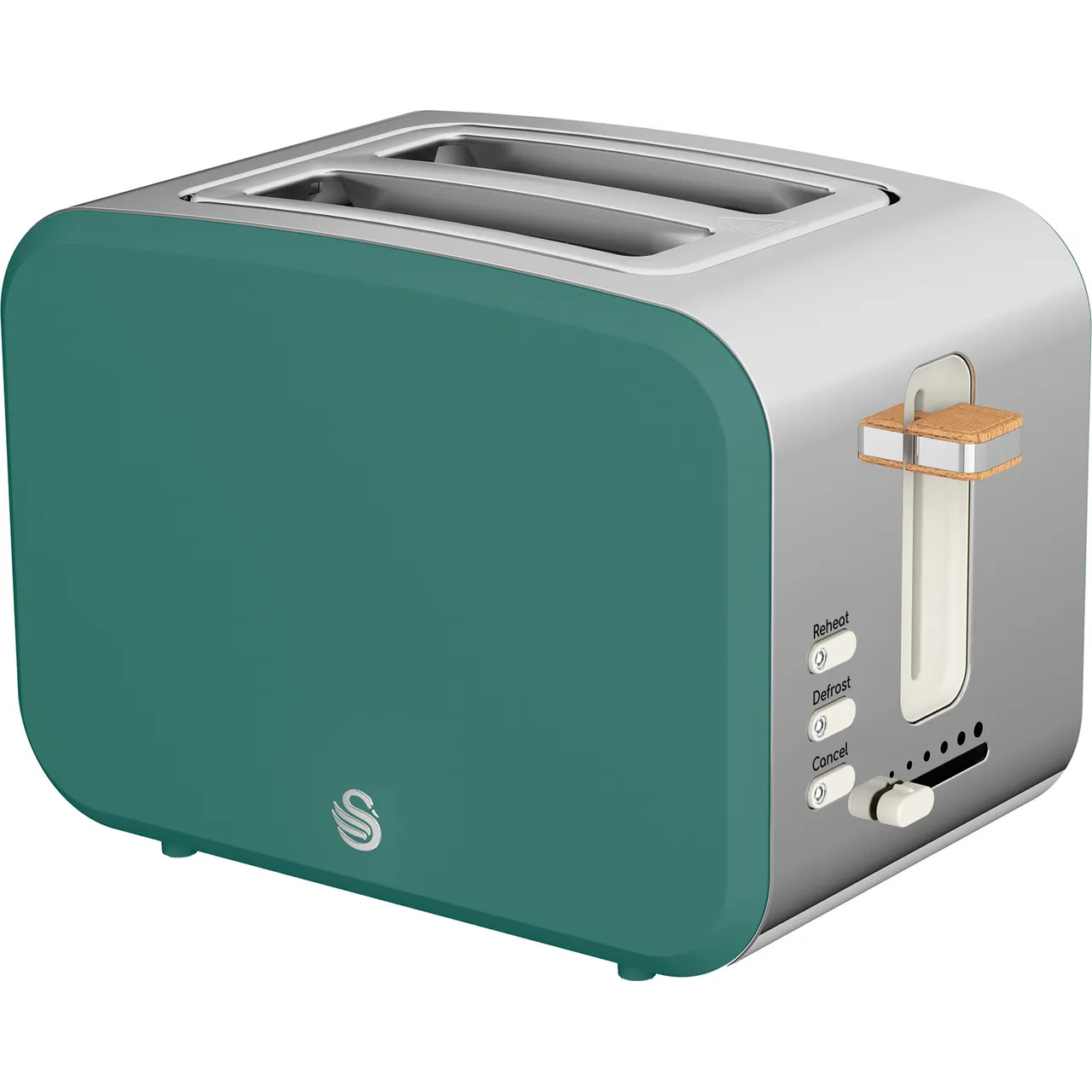 Swan 2 Slice Toaster - Green thumbnail image