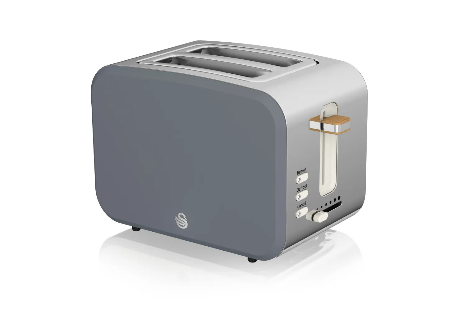 Swan 2 Slice Toaster - Grey thumbnail image
