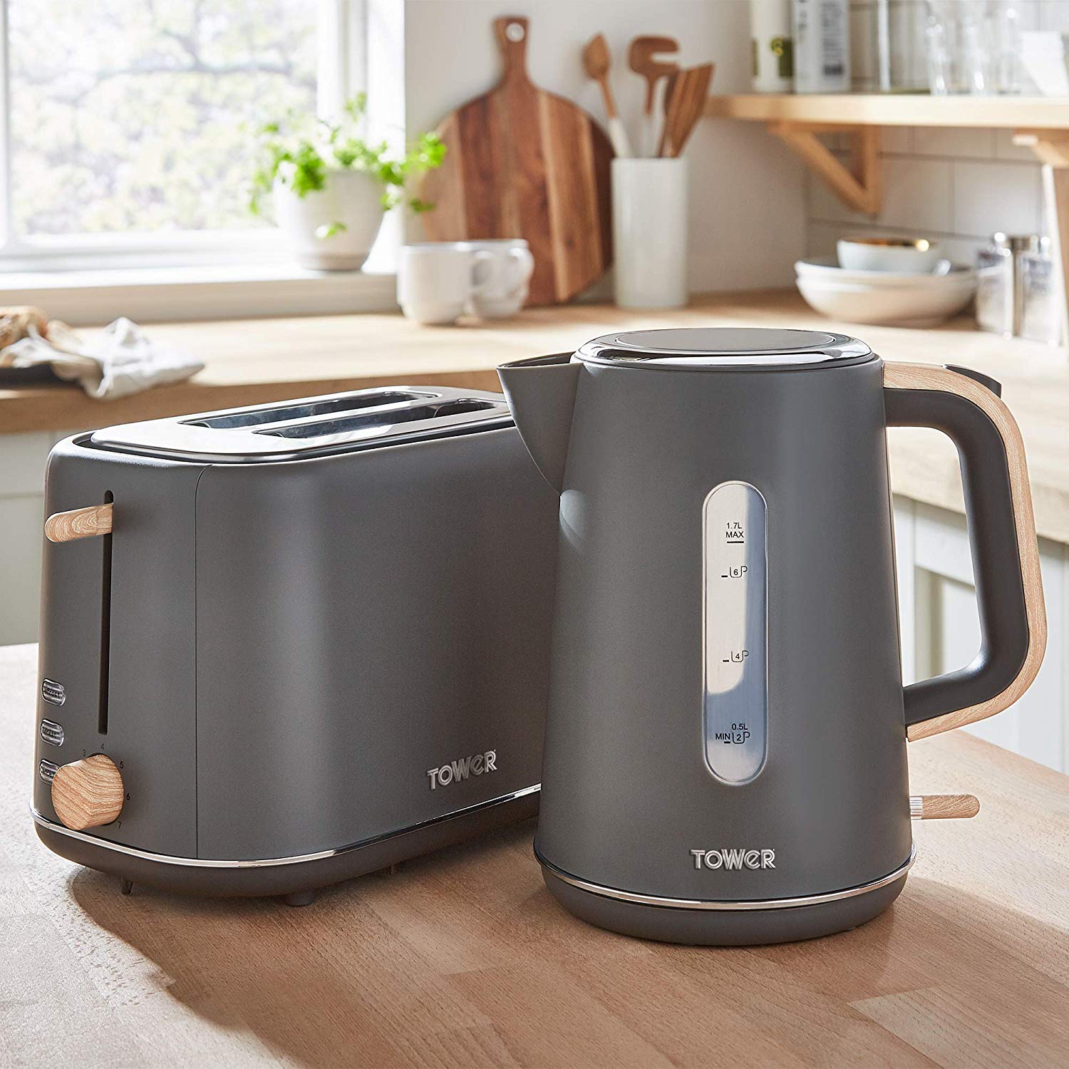 Tower Jug Kettle - Grey thumbnail image