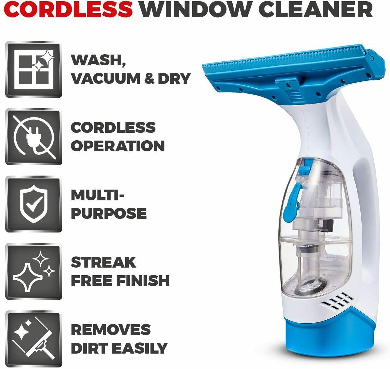 Tower Cordless Window Cleaner - White thumbnail image