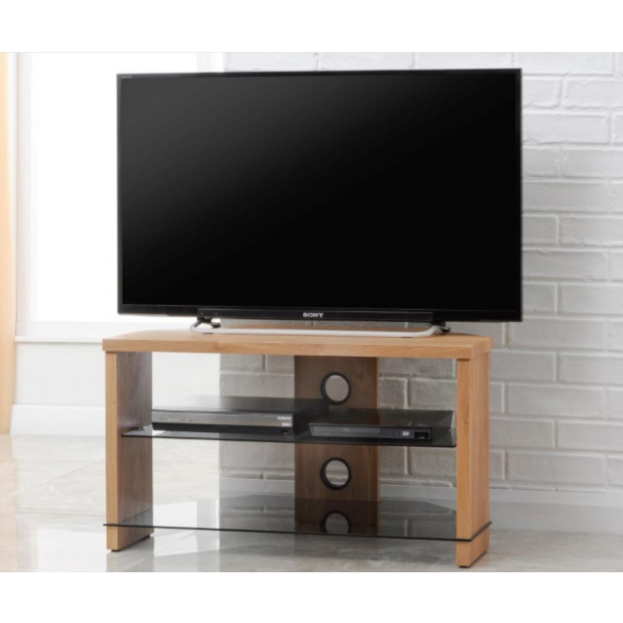 TTAP Montreal Upto 49" TV Stand - Oak thumbnail image