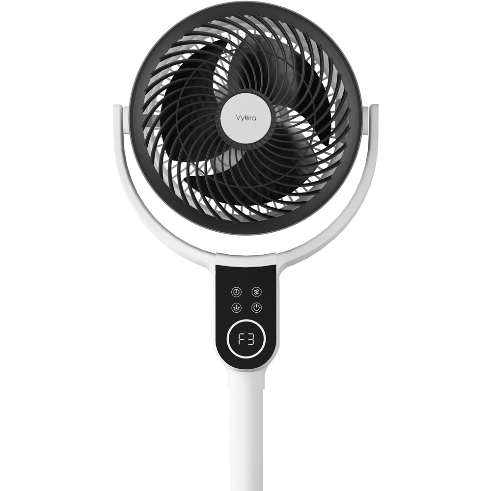 Vybra VS001-OF Dual Height Tilt & Swing Oscillating Fan - White thumbnail image