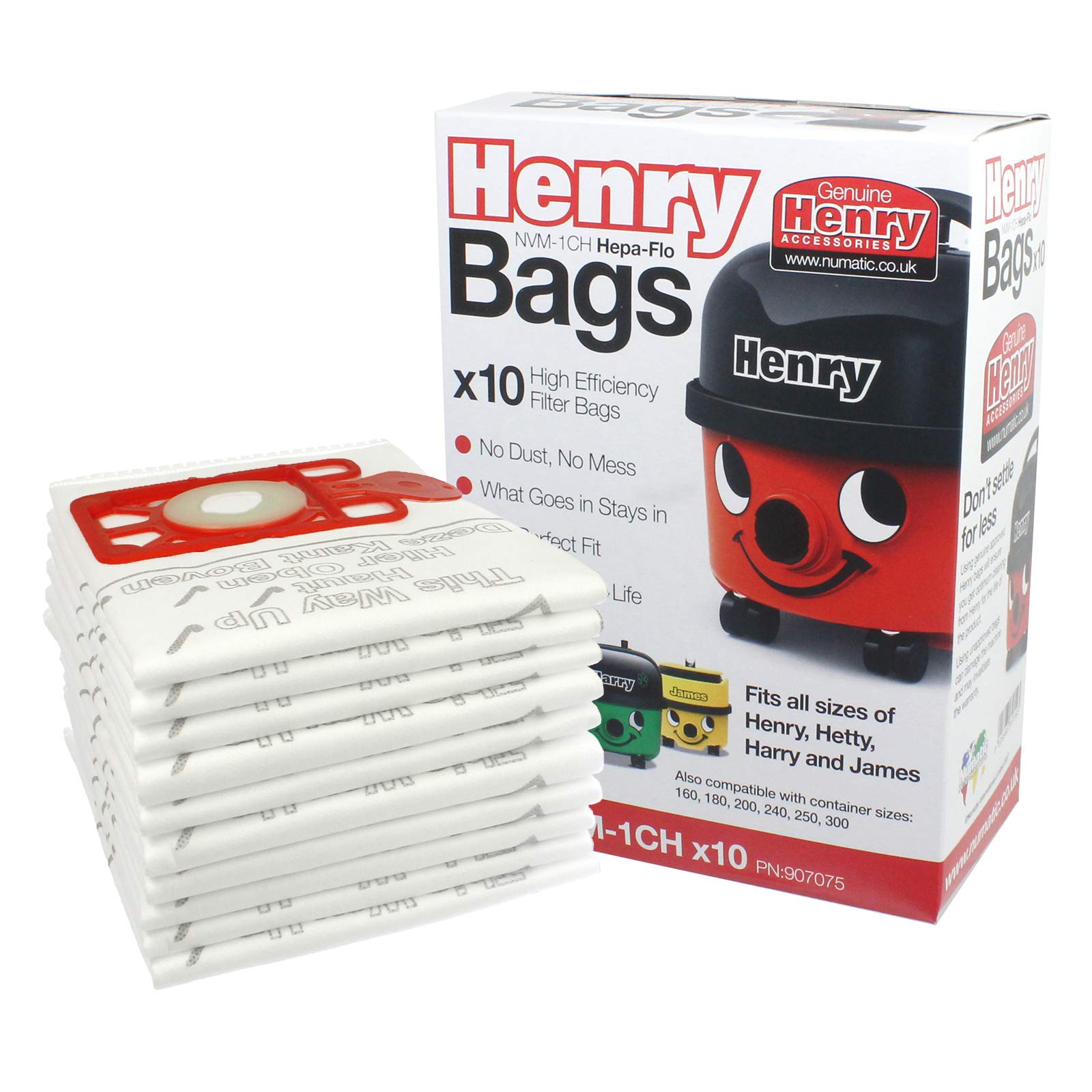 Numatic Henry, Hetty, Harry & James Filter Bags thumbnail image