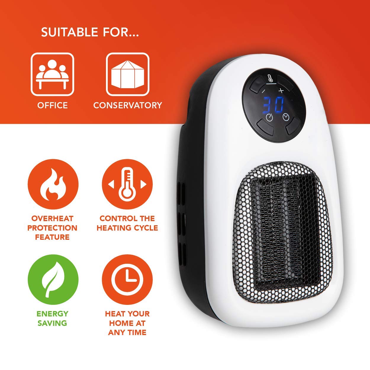 Warmlite Personal PTC Heater 500W thumbnail image